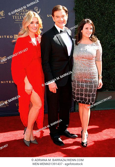 2017 Daytime EMMY Awards Arrivals held at the Pasadena Civic Center. Featuring: Daphne Oz, Dr. Mehmet Oz, Lisa Oz Where: Los Angeles, California