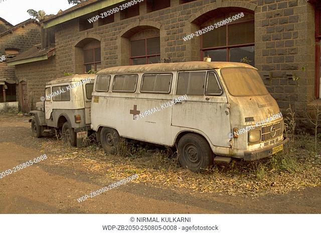 Rusting vehicles, Vaccine depot, Belgaum, Karnataka, India