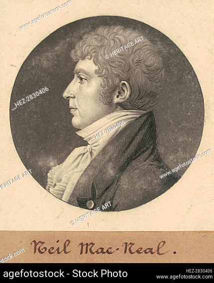 Neil MacNeal, 1809. Creator: Charles Balthazar Julien Févret de Saint-Mémin
