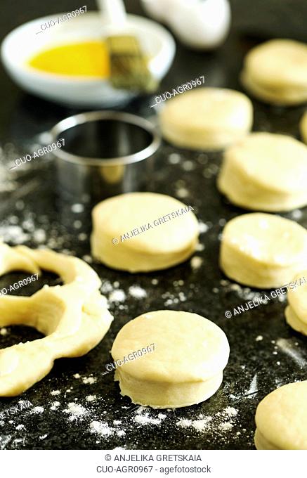 Preparing for baking scones