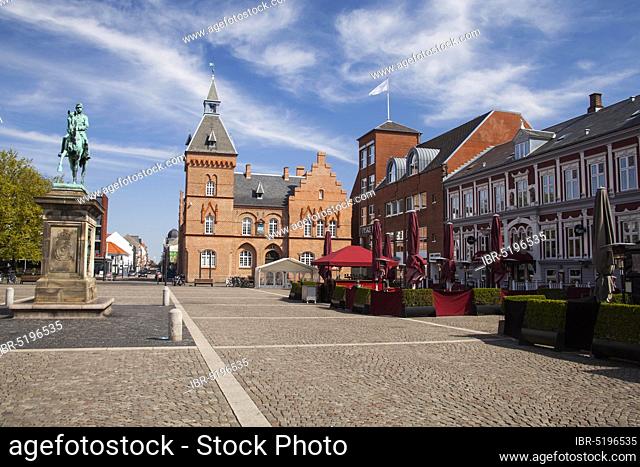 Old Town with Market Square of Esbjerg, Jutland, Denmark, Europe