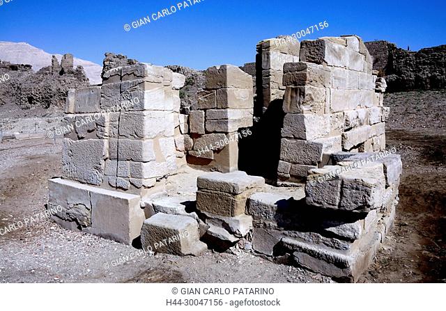 Medinet Habu, Luxor, Egypt, Djamet, mortuary temple of King Ramses III, XX dyn. 1185 -1078 B.C., : the nilometer