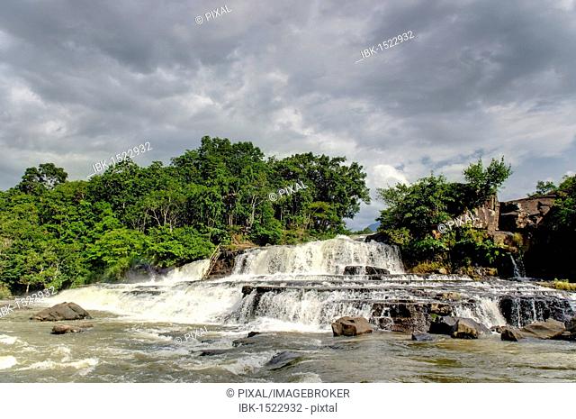 Waterfalls on the Seset River near Tadlo, Bolaven Plateau, Laos, Southeast Asia