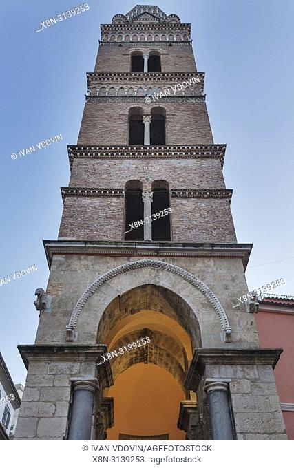 Bell tower of Saint Erasmus Cathedral (13th century), Gaeta, Lazio, Italy