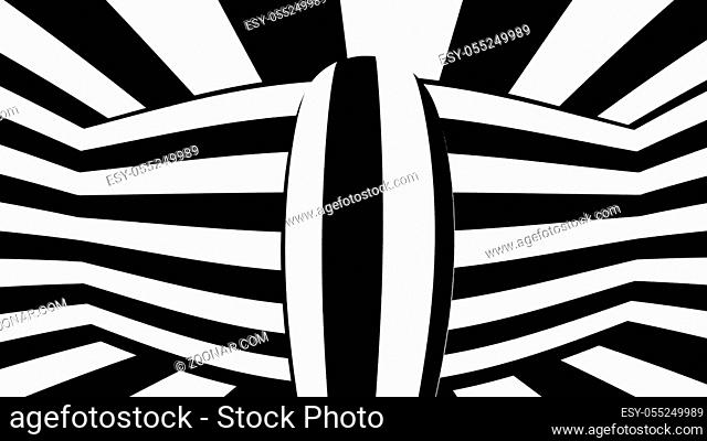 Black and white abstract background. 3d rendering