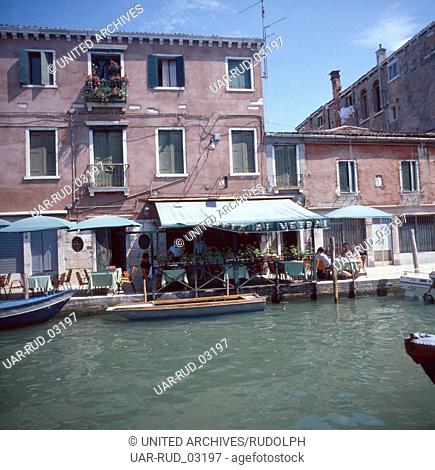 Reise durch Italien, Insel Murano, 1980er Jahre. Journey through Italy, Murano island, 1980s