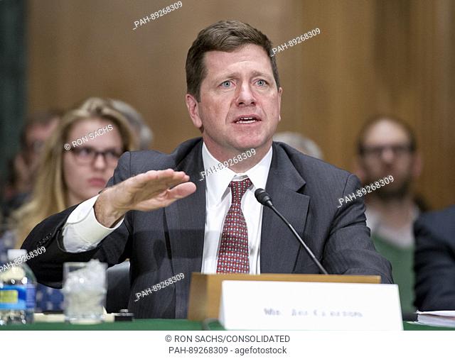 Jay Clayton, of New York, United States President Donald J. Trump's nominee to be a Member of the Securities and Exchange Commission (SEC)