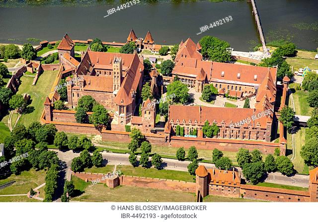 Malbork Castle, castle in brick Gothic, German Order, Nogat River, Malbork, Pomerania Province, Poland