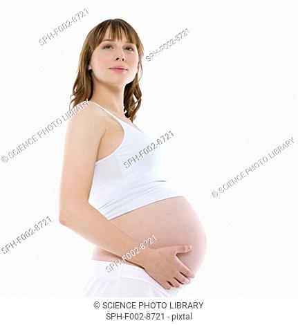 Pregnant woman. She is 36 weeks pregnant