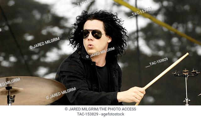 Jack White of The Dead Weather performs at the 2009 Outside Lands Festival at Golden Gate Park on August 30, 2009 in San Francisco