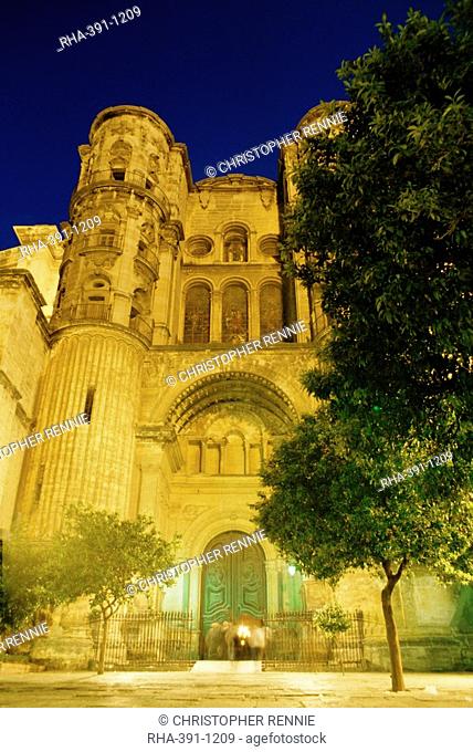Cathedral dating from the 16th-18th centuries, Malaga, Andalucia Andalusia, Spain, Europe