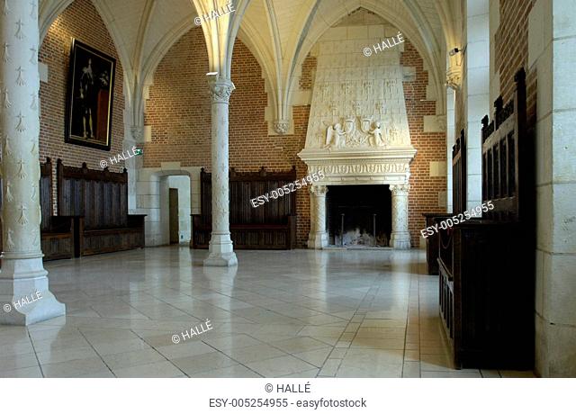 France, the council room in the Amboise castle