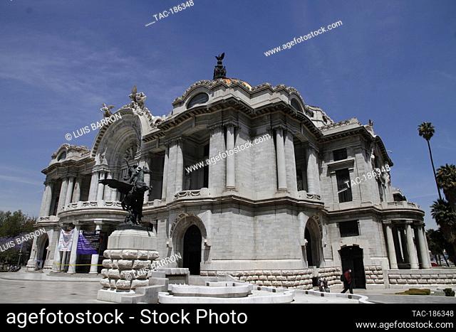 MEXICO CITY, MEXICO - MARCH 25: The Palace of Fine Arts is Mexico's most important venue for the arts. The Italian architect Adamo Boari was in charge of the...