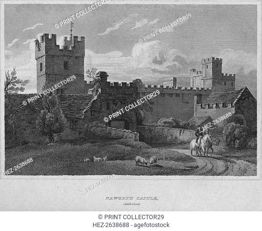 'Naworth Castle, Cumberland', 1814. Artist: John Greig