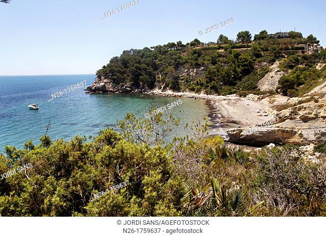 Cala Moros beach  El Perelló, Tarragona province, Catalunya, Spain