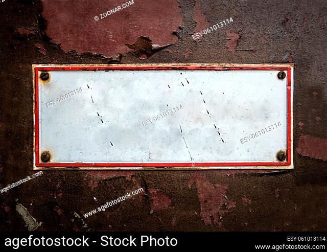 Grungy Old Street Sign For Your Text