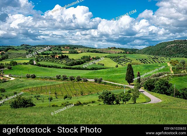 Countryside of Val d'Orcia in Tuscany