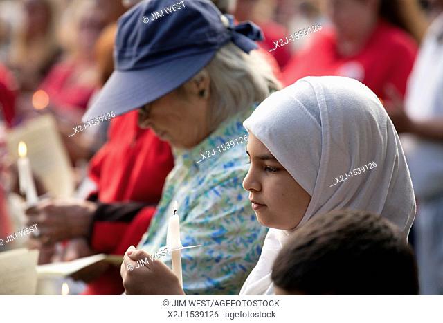 Dearborn, Michigan - An interfaith 'Remembrance and Unity Vigil' at The Henry Ford museum commemorated the tenth anniversary of the September 11 attacks on New...