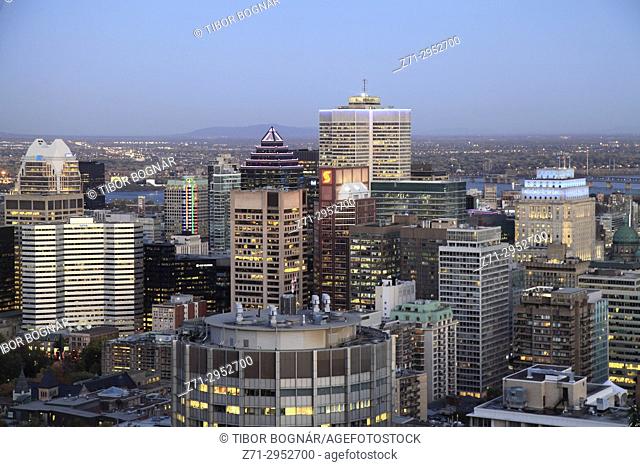Canada, Quebec, Montreal, downtown, skyline,