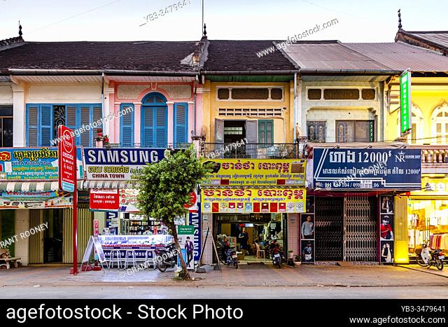 Colonial Era Buildings, Battambang, Cambodia