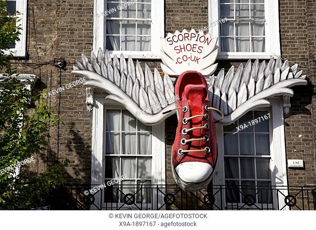 Scorpion Shoe Shop, Camden High Street, London, England, UK