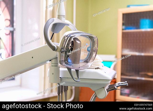 Medical room office with equipment of dentist