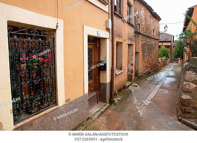 Street. Ayllon, Segovia province, Castilla Leon, Spain