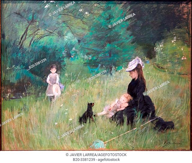 """Sur l'herbe"" dit aussi ""Sur la pelouse ou Dans le parc"", 1874, Berthe Morisot (1841-1895)