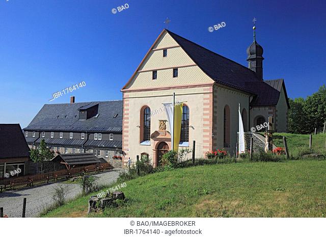 Kloster Kreuzberg Franciscan monastery, Bischofsheim, Landkreis Rhoen-Grabfeld district, Lower Franconia, Bavaria, Germany, Europe