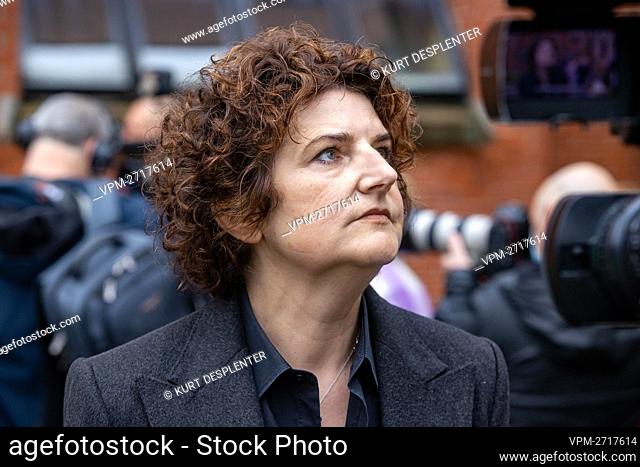 Lawyer Chantal Van den Bosch pictured ahead of the start of the trial of Romanian national Alexandru Caliniuc for murder and rape with torture on Sofie Muylle