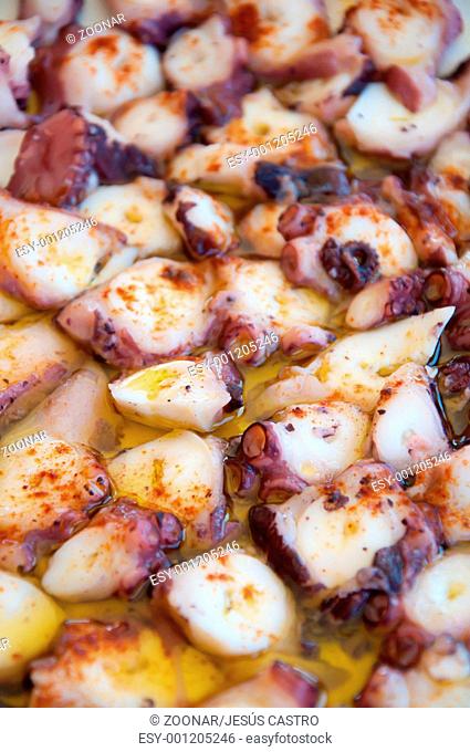 Dish of Galician octopus