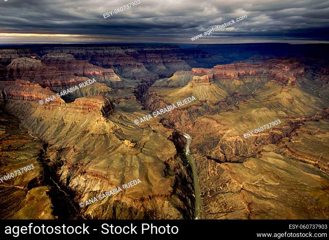 General view of the colorado canyon. USA