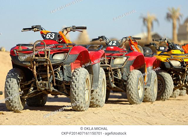 Sahara Park - ride on quad, horses and Jeep, Hurghada, Egypt, July 3, 2014. (CTK Photo/Michal Okla)