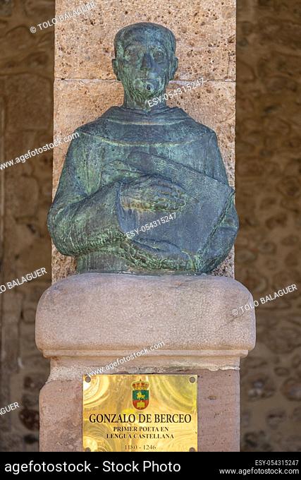 Gonzalo de Berceo, poeta medieval , Berceo, La Rioja, Spain