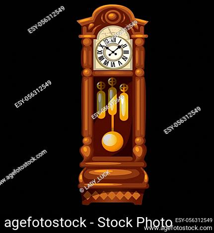 Cartoon Grandfather Clock - Only Creative Stock Images, Photos & Vectors |  agefotostock