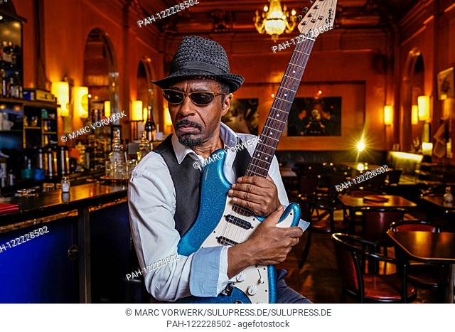 EXCLUSIVE - 09.07.2019, US-American guitarist, singer, composer and record producer Vasti Jackson at an exclusive photo shoot at Café Rix in Berlin-Neukolln