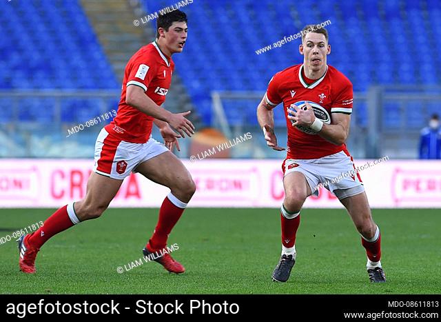 The Wales player Liam Williams during the Italy-Wales match of the Six Nations tournament at the stadio Olimpico. Rome (Italy), 13 March, 2021