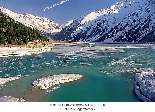 The Big Almaty lake is located in mountains Zailijskiy Ala Tau at height of 2510 m. above sea level, in territory of Ili Alatay national park in republic...