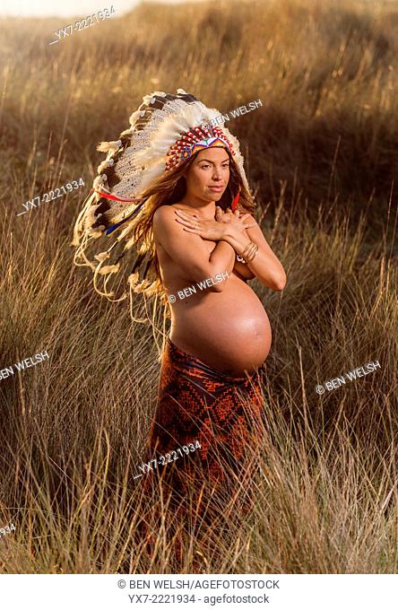 Pregnant indian woman
