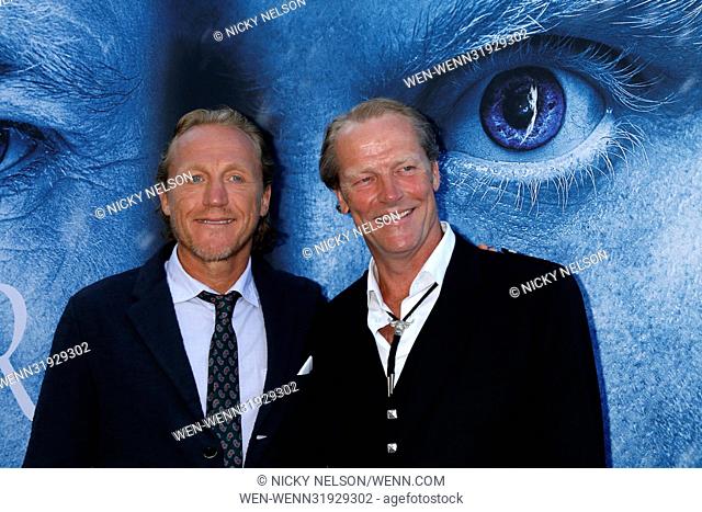 Premiere of 'Game of Thrones' season 7 at Walt Disney Concert Hall - Arrivals Featuring: Jerome Flynn, Iain Glen Where: Los Angeles, California