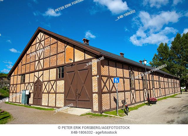 Converted farm house in Myntgatekvartalet area with government offices Kvadraturen district old town Oslo Norway Europe