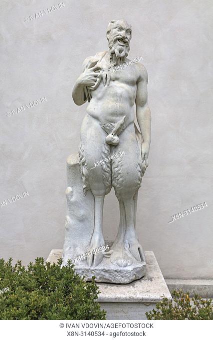 Statue of Pan by Michelangelo, Casino Ludovisi, Via Aurora, Rome, Lazio, Italy
