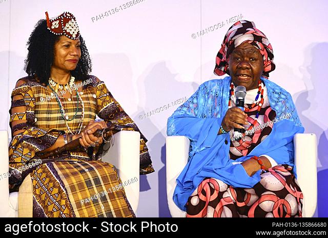 Monaco, Monte Carlo - Sepbember 24, 2020: CC Forum Monaco: Investment in Sustainable Development with Her Royal Highness Queen Diambi Kabatusuila Tshiyoyo Muata...