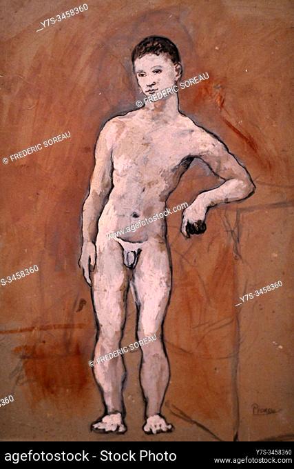 Nude Boy, 1906, Pablo Picasso (1881-1973), Hermitage museum, St Petersburg Russia, Europe