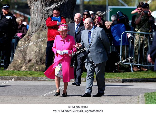 Queen Elizabeth II officially opens the new Bandstand at Alexandra Gardens, Windsor Featuring: Queen Elizabeth II Where: Windsor