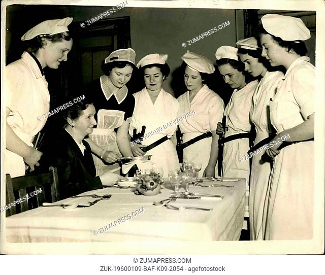 1962 - Change Of A Lifetime For Seven Girls: Seven London girls are practicing hard in the Catering department of the South-East London Technical College