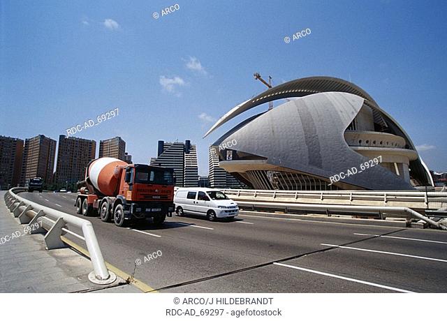 Opera under construction Valencia Spain Architekt: Santiago Calatrava
