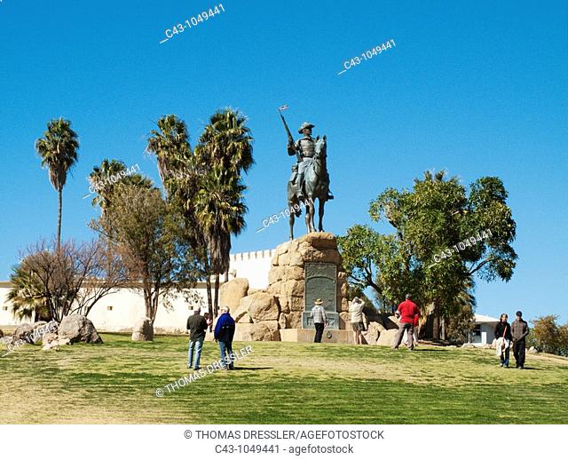 Namibia - The Equestrian Statue in Namibia's capital Windhoek commemorates the German soldiers killed during the wars to subdue the Nama and Herero people...