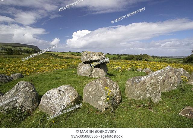 dolmen and stone circle in Carrowmore