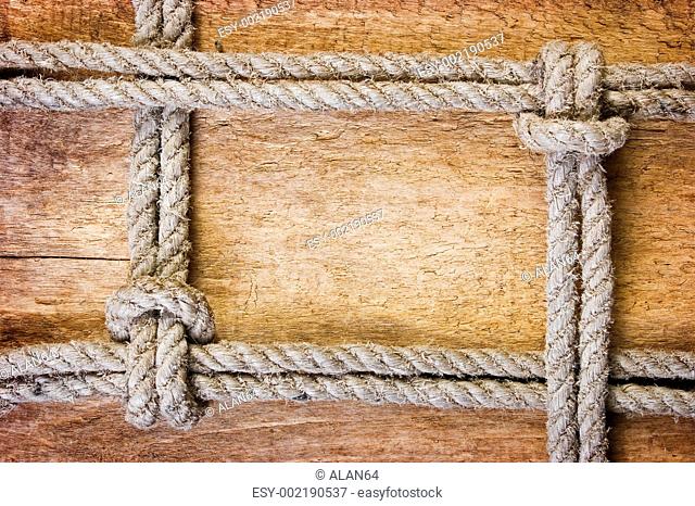 frame made of old rope